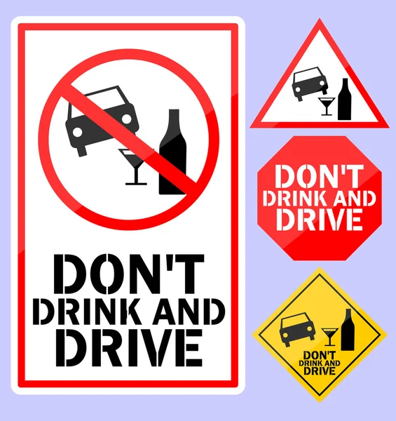 Do not drink and drive — Stock Vector