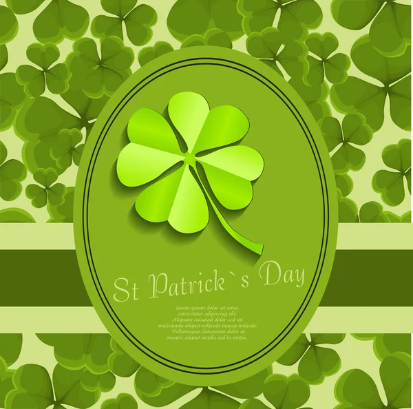 Hintergrund zum St. Patrick 's Day — Stockvektor