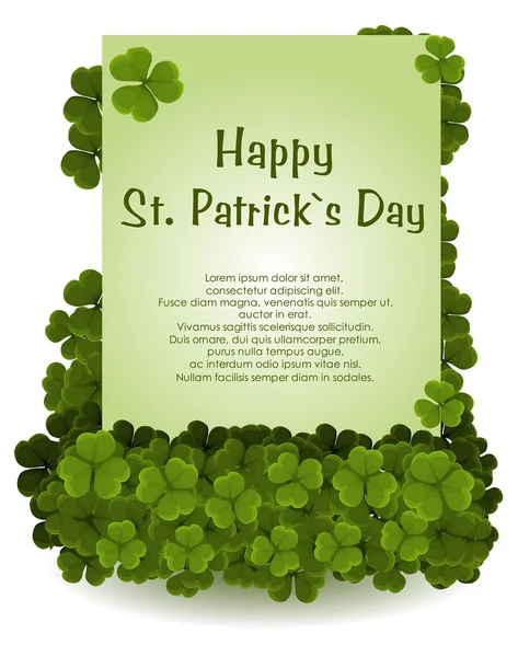 Hintergrund zum St. Patricks Day — Stockvektor