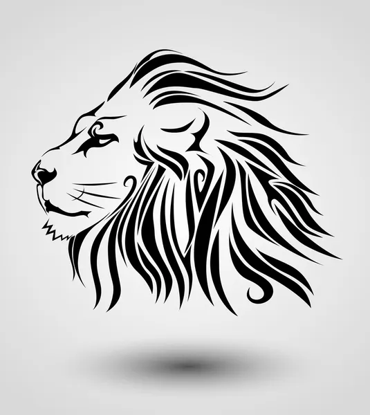 Tribal lion Stock Illustration