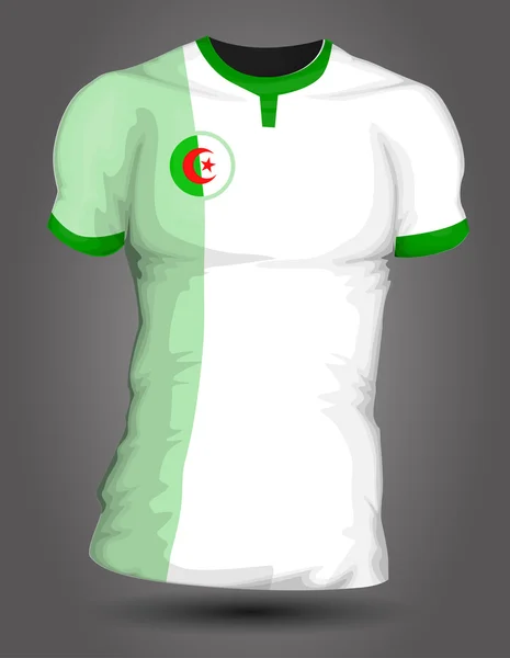 Футбольная майка Алжира — стоковый вектор