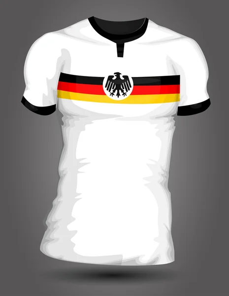 Deutschland Fußballtrikot — Stockvektor