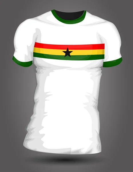 Ghana-fußballtrikot — Stockvektor