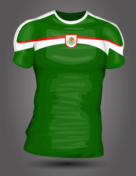 Mexico soccer jersey — Stock Vector