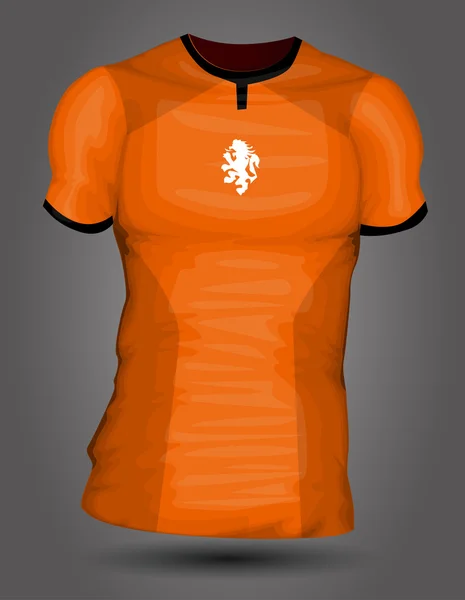 Camiseta de fútbol Holanda — Vector de stock