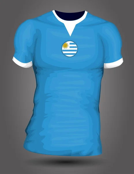 Uruguay soccer jersey — Stock Vector