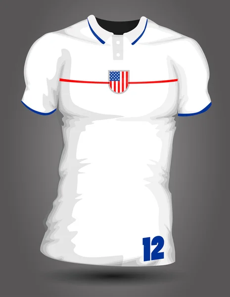 EE.UU. camiseta de fútbol — Vector de stock