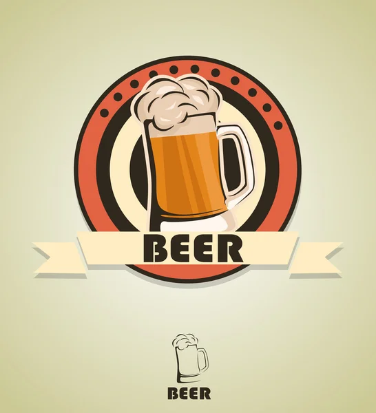 Conception de bière — Image vectorielle