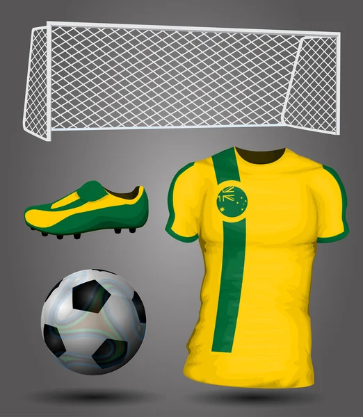 Australial soccer jersey — Stock Vector