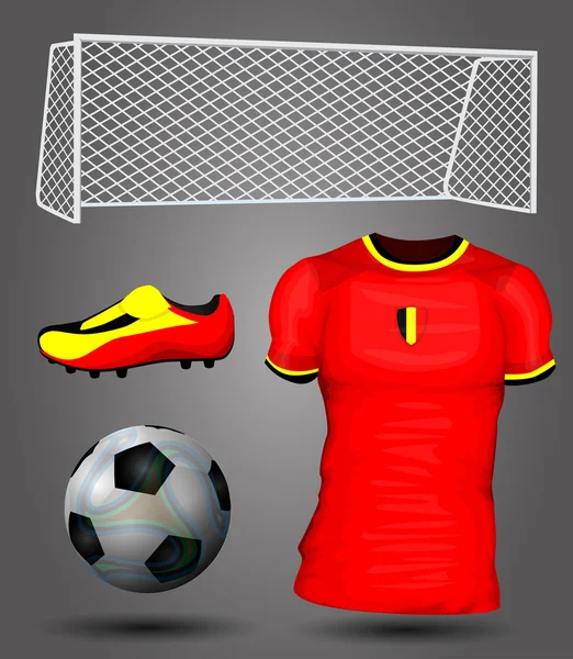 Belgisches Fußballtrikot — Stockvektor