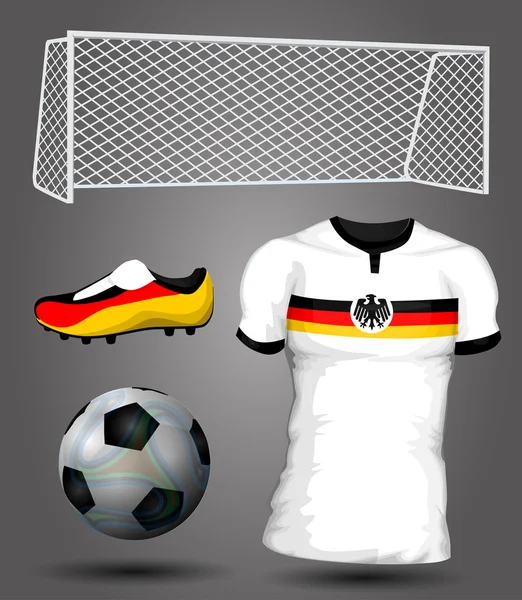 Deutschland Fußballtrikot — Stockvektor