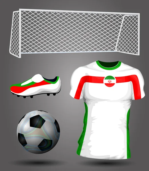 Iran soccer jersey — Stock Vector