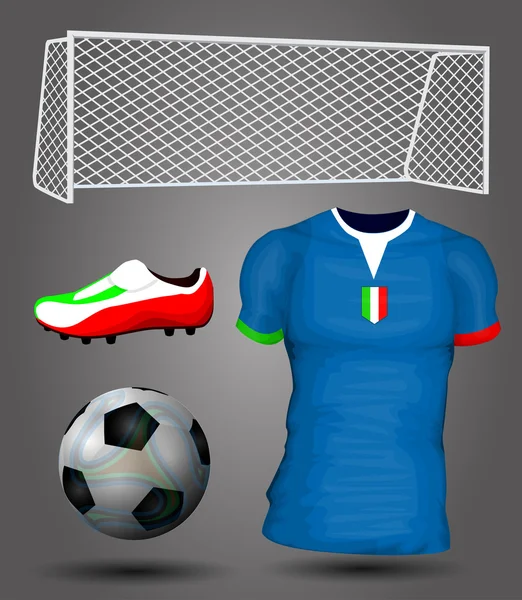 Italy soccer jersey — Stock Vector