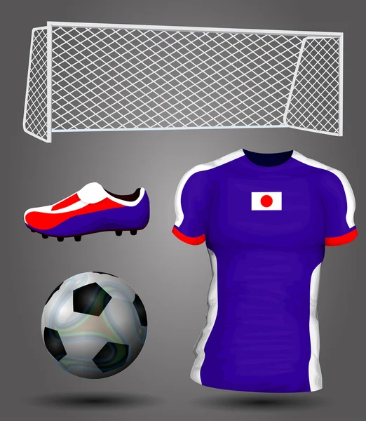 Japan soccer jersey — Stock Vector