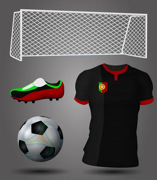 Portekiz futbol forması — Stok Vektör
