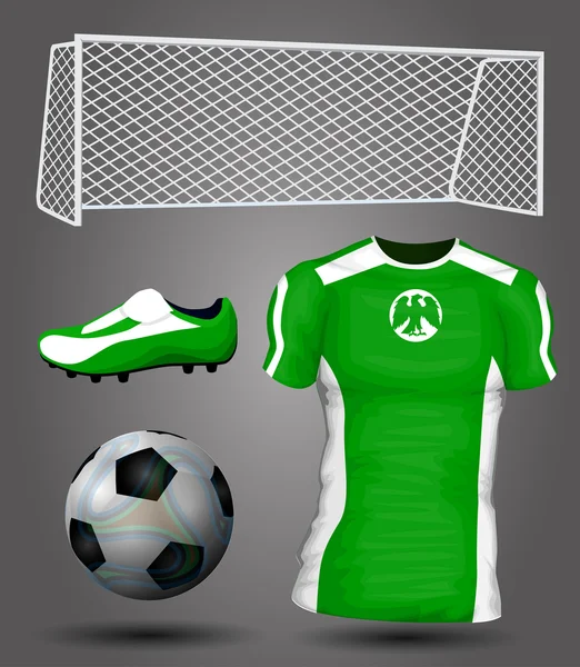 Nigeria soccer jersey — Wektor stockowy