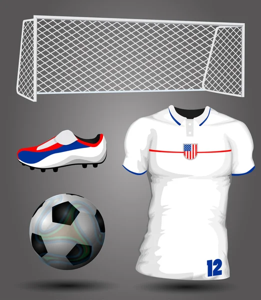 USA soccer jersey — Wektor stockowy