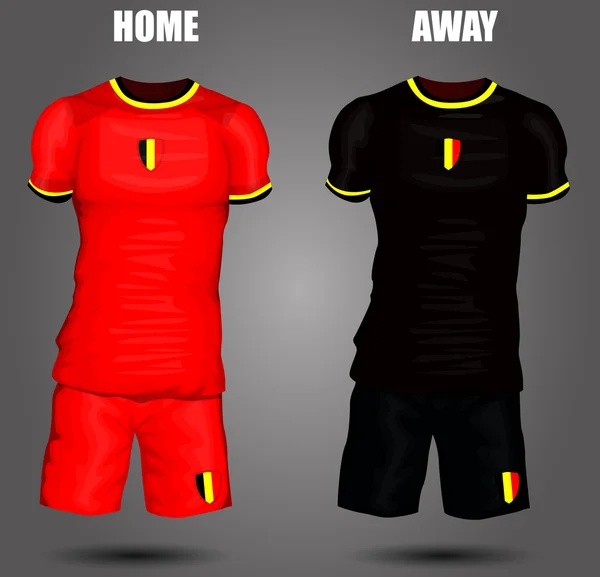 Belgium soccer jersey — Stock Vector