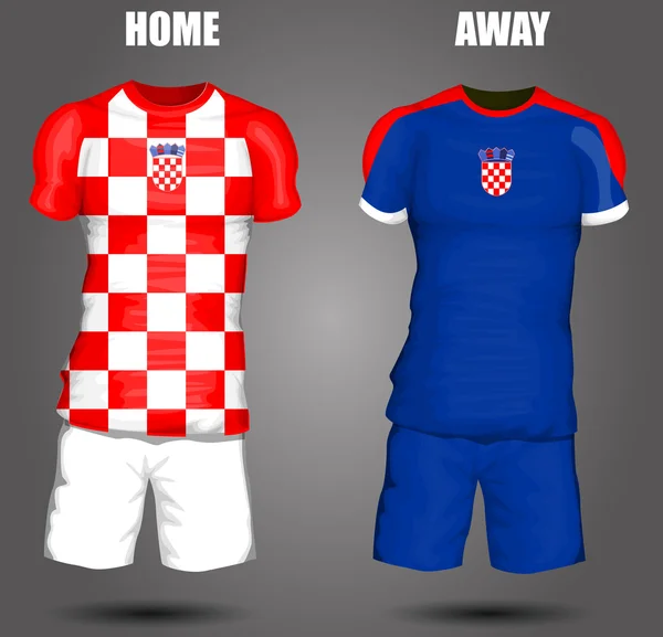 Chorwacja soccer jersey — Wektor stockowy