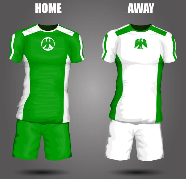 Nigérie fotbalový dres — Stockový vektor