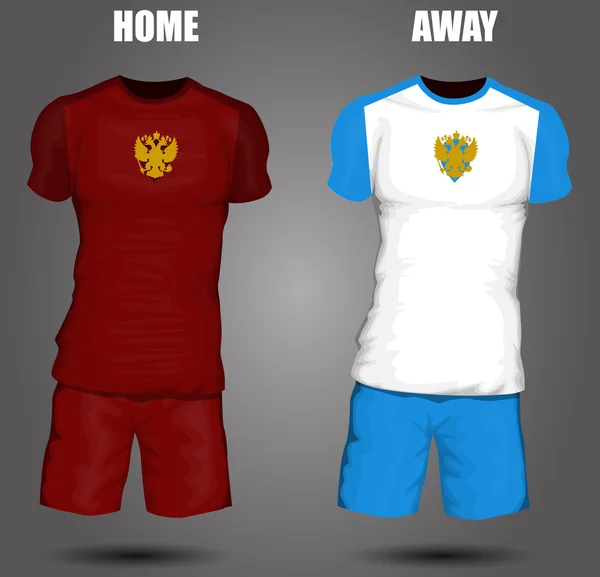 Rusia camiseta de fútbol — Archivo Imágenes Vectoriales