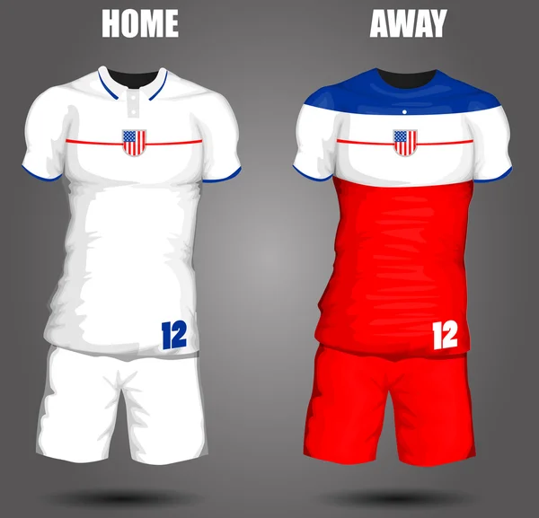 USA soccer jersey — Wektor stockowy