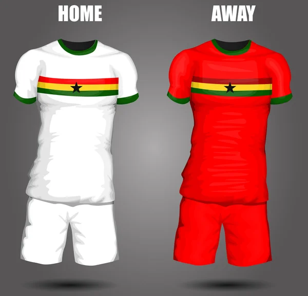 Ghana-fußballtrikot — Stockvektor
