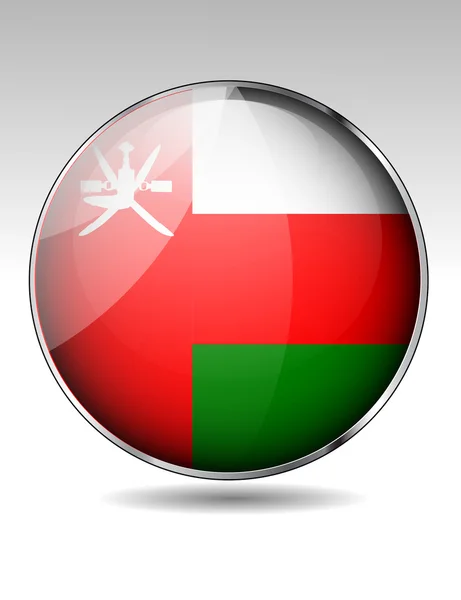 Oman knop markeren — Stockvector
