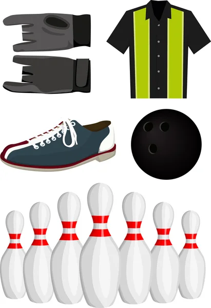 Bowling set — Stock Vector