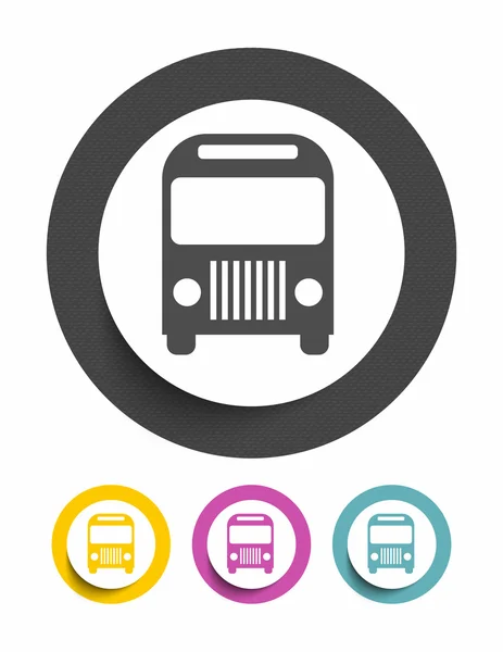 Bus teken pictogram — Stockvector