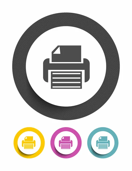 Icono de signo de impresora — Vector de stock