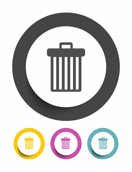 Trash sign icon — Stock Vector