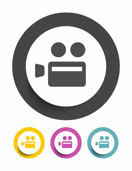 Video camera teken pictogram — Stockvector