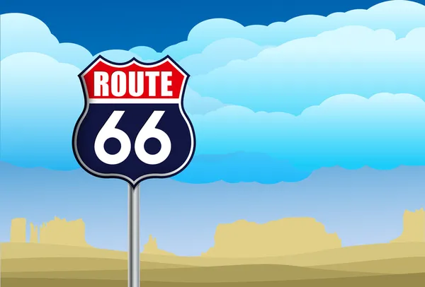 Route 66 sign — Stock Vector