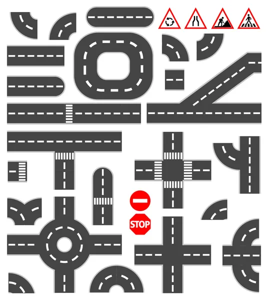 Elementos viales — Archivo Imágenes Vectoriales