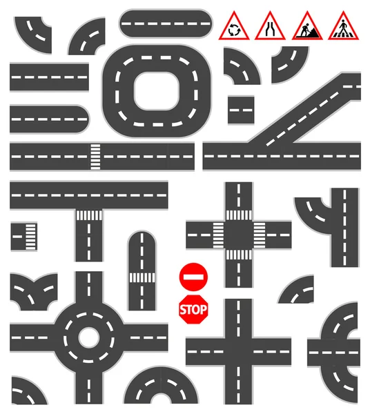 Road elements Stock Illustration