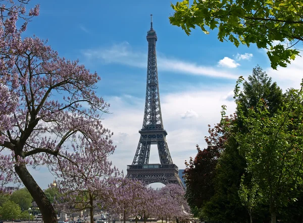 埃菲尔铁塔的春天 — 图库照片