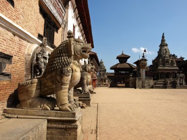 aslan heykelleri Nepal 55-pencere palace yakınındaki oteller