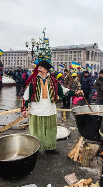Повседневная жизнь на Майдане — стоковое фото