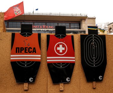 Hedef kurşun izleri, kiev, Ukrayna