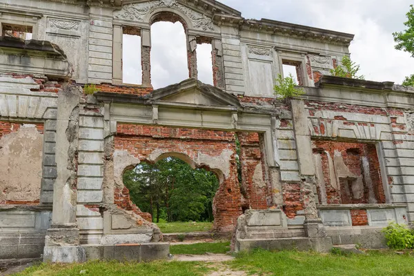Ruines Panoramiques Partie Façade Entrée Principale Vieux Palais Dans Style — Photo