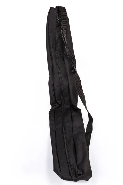 Black Soft Case Equipment Accessories Form Long Textile Bag Zipper — Stock Photo, Image