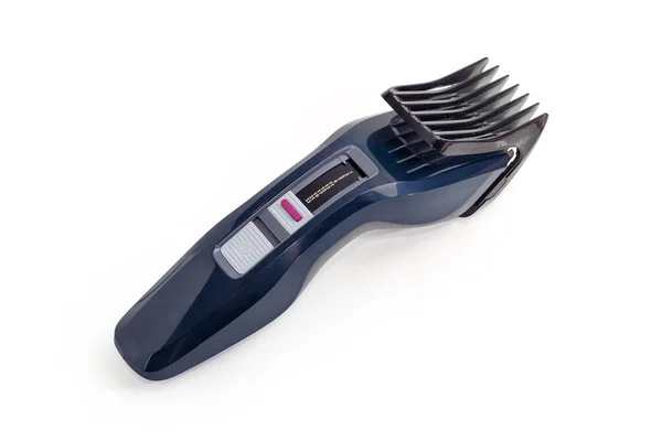 Electric Hair Clipper Hair Cutting Height Adjustment Rechargeable Battery White — ストック写真