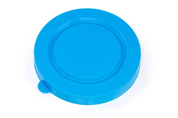 Στρογγυλό Επαναχρησιμοποιήσιμο Μπλε Καπάκι Από Ελαστικό Πλαστικό Για Γυάλινα Βάζα — Φωτογραφία Αρχείου