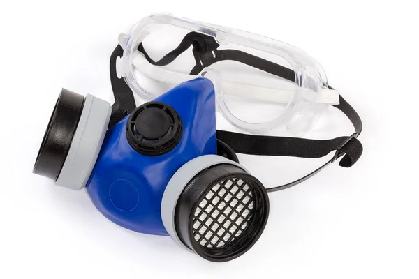 Réutilisables Demi Visage Élastomère Purificateur Air Respirateur Lunettes Sécurité Sous Images De Stock Libres De Droits