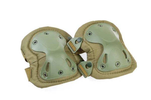 Pair Tactical Military Knee Pad White Background — Stock Photo, Image