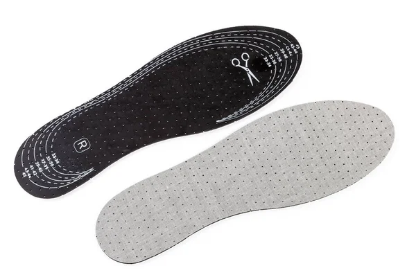 Pair Insoles Made Porous Material Ability Cut Desired Size White — ストック写真