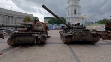 Rus askeri teçhizatı Ukrayna 'da yok edildi, sergi, Kyiv, 2022