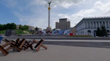 Meydan Nezalezhnosti Rus işgali sırasında, Ukrayna, Kyiv, 2022
