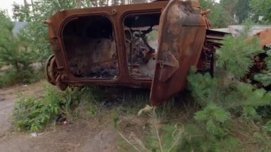 Rus zırhlı araçları 2022 'de Ukrayna işgalinde imha edildi.